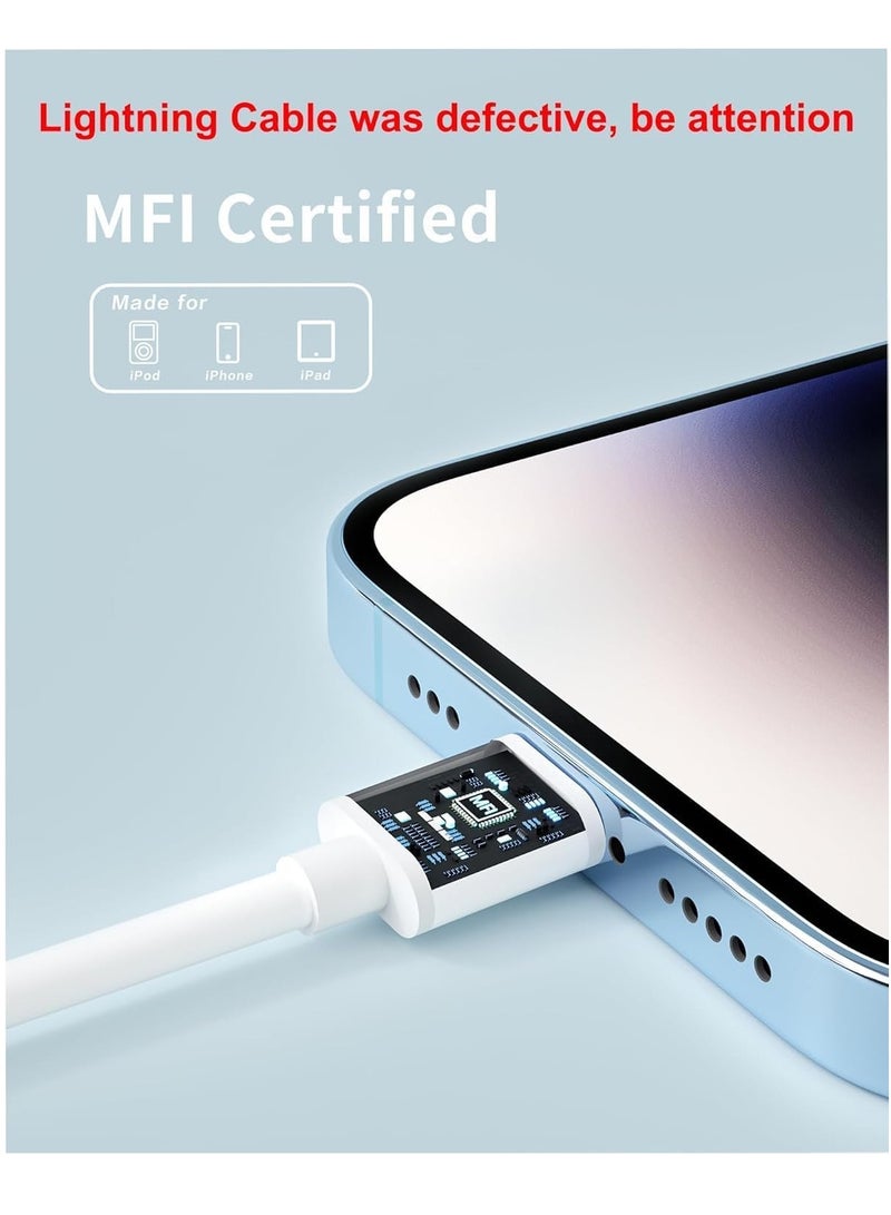 سايلتو شاحن VHBW لهاتف iPhone، بقوة 20 واط PD مع منفذ USB-C، مزوّد بكابل لايتنينغ بطول 2 متر، متوافق مع iPhone 14 و13 و12 و11 Pro Max وXR وXS وX، وأجهزة iPad. - Image 3