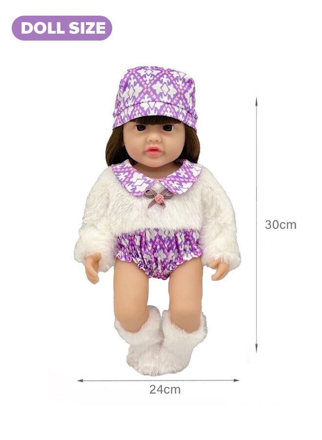 Baby doll, lifelike baby doll - A lifelike baby doll crafted from soft silicone material, 3D simulated series baby doll, suitable for all age groups. - Image 3