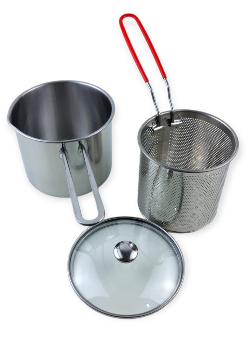 مقلاة عميقة من الفولاذ المقاوم للصدأ - Image 4