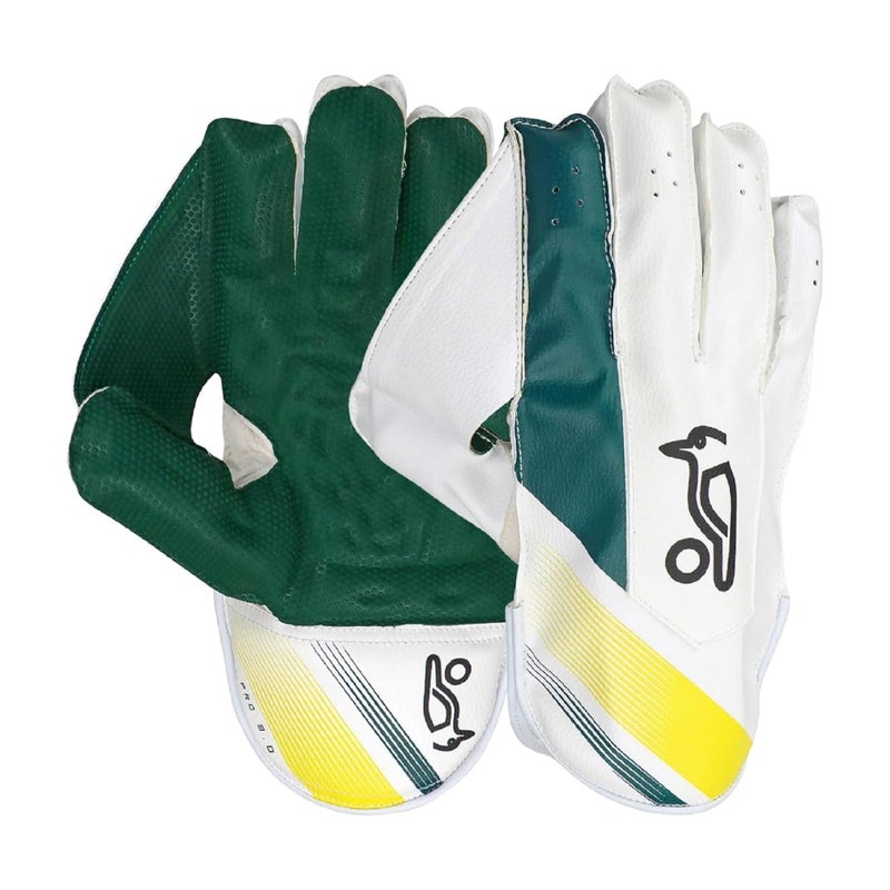 Kookaburra Pro 3.0 Wicket Keeping Gloves (Green/Gold) (Boys) - Image 4