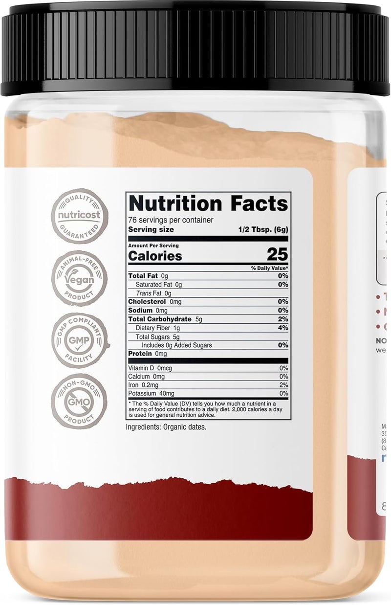 Nutricost Organic Date Sugar - Natural Sweetener - Image 5