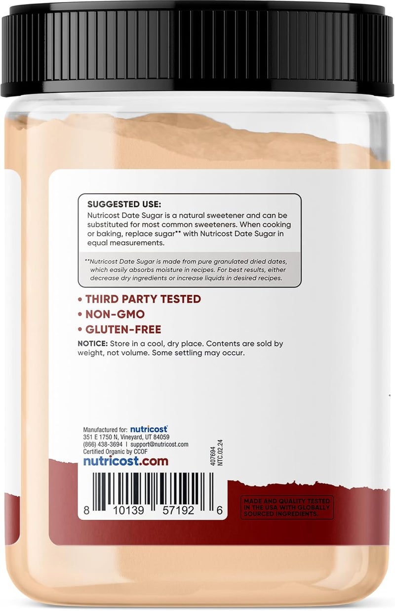 Nutricost Organic Date Sugar - Natural Sweetener - Image 4