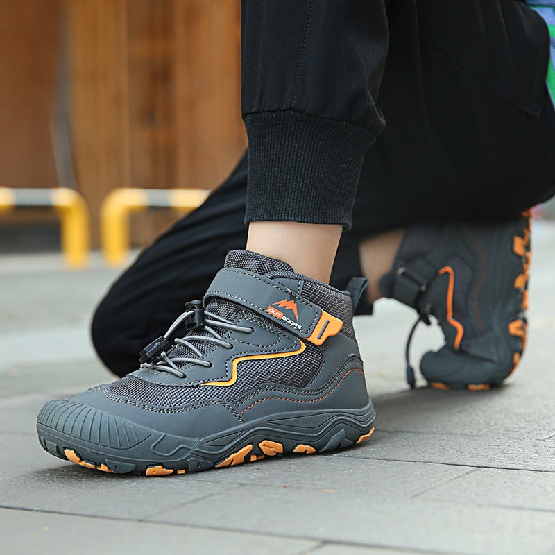 Boys' Hiking Shoes New Children'S Non-Slip Wear-Resistant Breathable Sneaker Outdoor High-Top Casual Hiking Shoes - Image 5