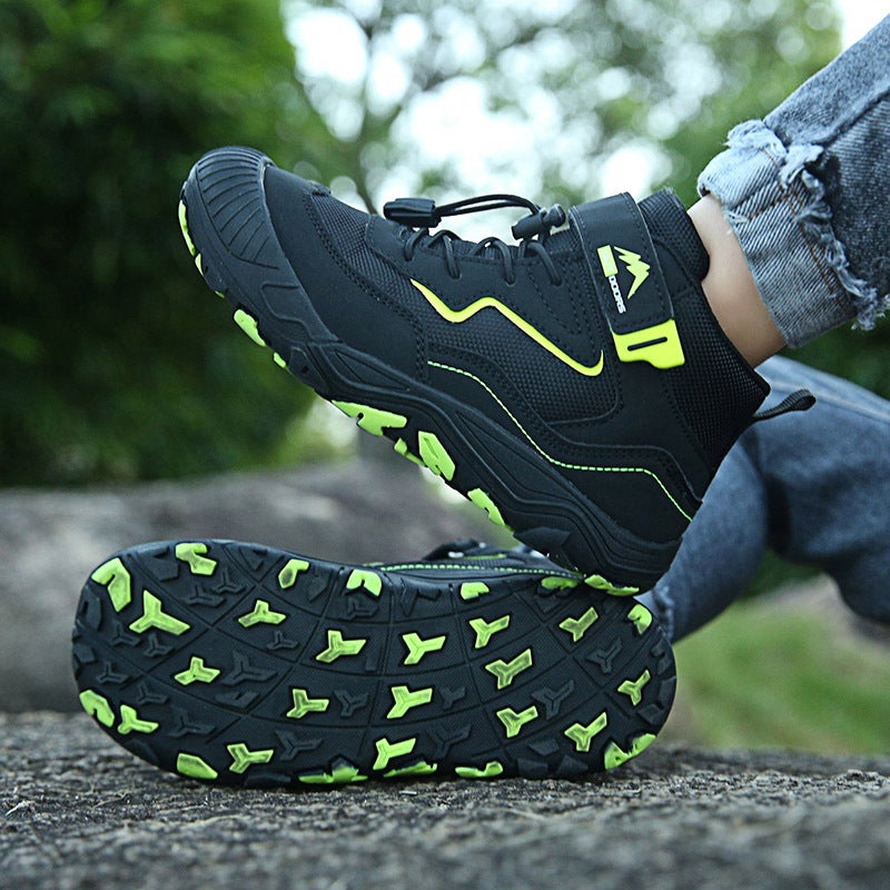 Boys' Hiking Shoes New Children'S Non-Slip Wear-Resistant Breathable Sneaker Outdoor High-Top Casual Hiking Shoes - Image 3