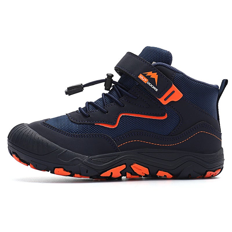 Boys' Hiking Shoes New Children'S Non-Slip Wear-Resistant Breathable Sneaker Outdoor High-Top Casual Hiking Shoes - Image 1