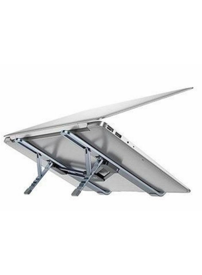 BOROFONE BH117 Ultra-Thin and Foldable Metal Laptop Stand | Supports Up to 15.6” | Adjustable Angle | 540 Days Warranty - Image 1