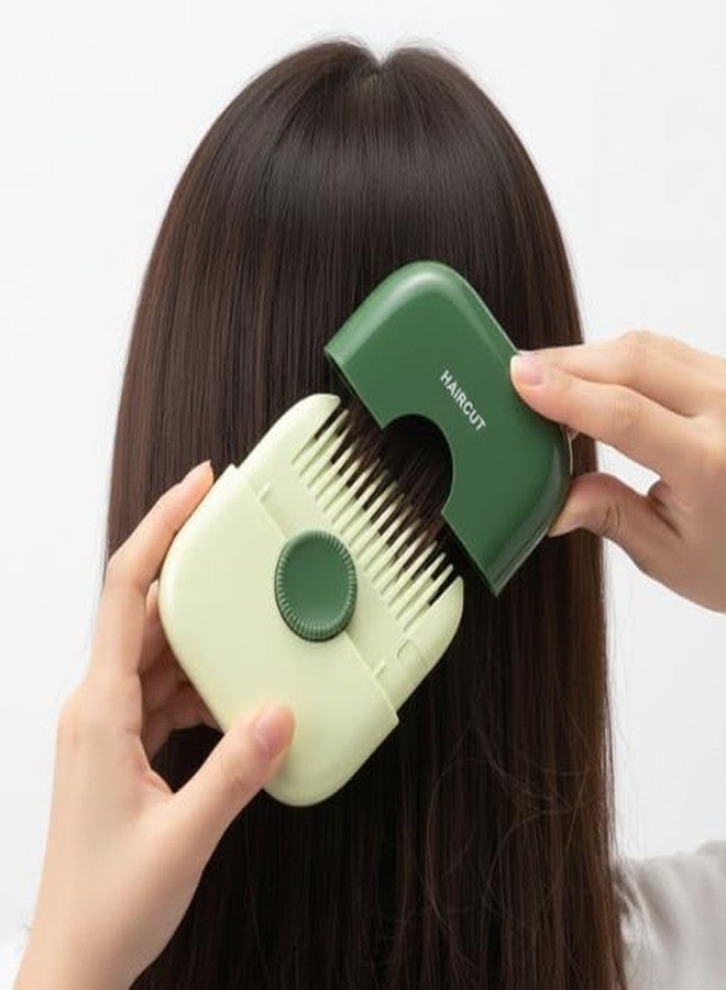 Kevim 2-in-1 Hair Trimming Comb with Dual-Sided Blades | Manual Razor Comb for Cutting, Thinning & Styling | Ergonomic Hair Cutter Tool for Men, Women & Kids | Ideal for Home & Salon Use - Image 1