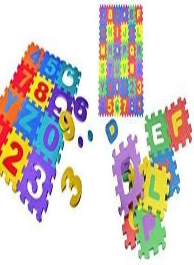 تيمسون لعبة أحجية أرضية من تيمسون، تتضمن حروف الأبجدية والأرقام، مصنوعة من إسفنج سميك EVA PU، مناسبة للأطفال، تتكون من 36 قطعة. - Image 3