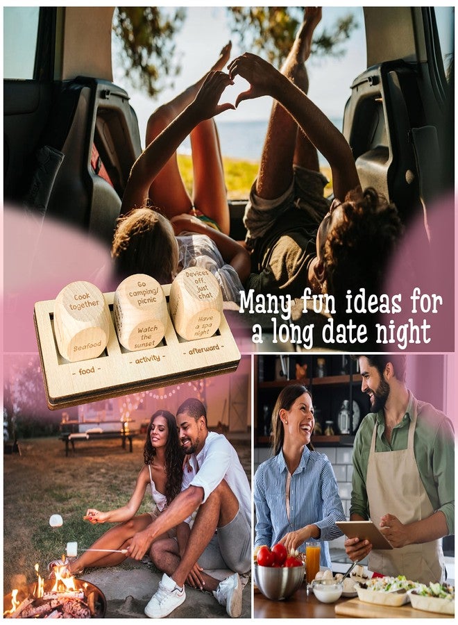 STOFINITY Date Night Dice Game for Adults - Food Decider Dice Games for Date Night Gifts Ideas, Christmas Couple Gifts for Him and Her, Dinner Decision Dice Funny Valentines Day Gifts for Boyfriend - Image 3