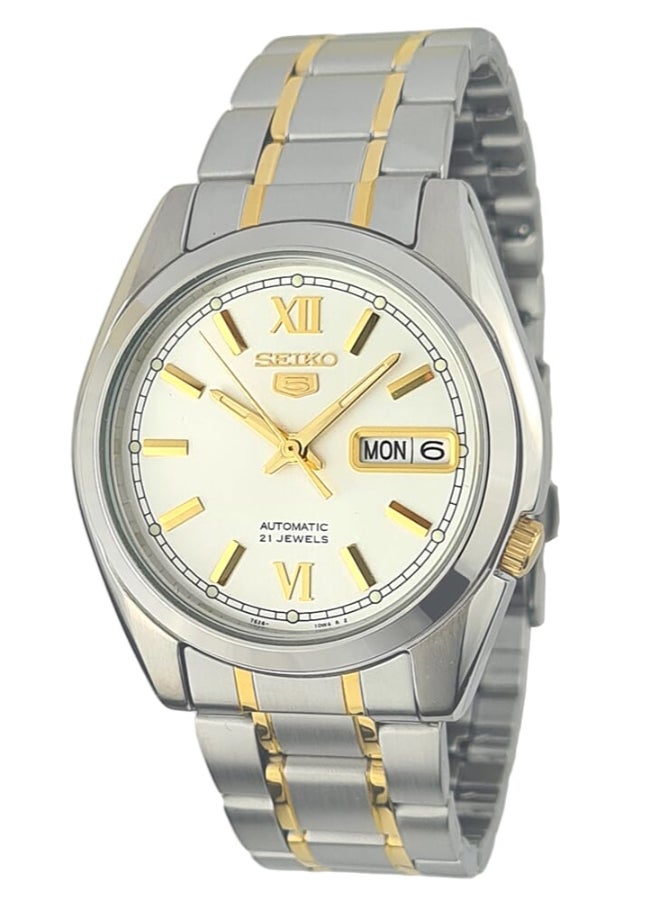 Seiko ساعة كلاسيك 21 جويلز 37 ملم من الستانلس ستيل للرجال SNKL57K1 - Image 1