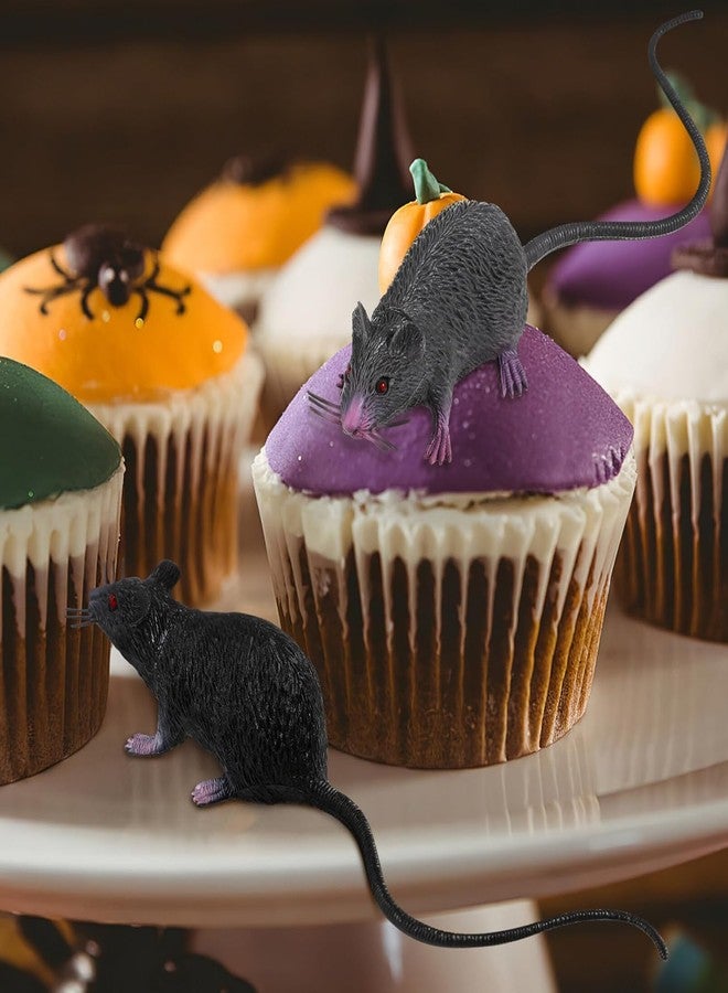 Essivox Realistic Gray Rubber Rat with Long Tail, Lifelike Mouse Prop for Halloween Pranks, Party Decorations, Horror Effects - Image 4
