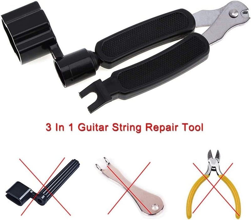 IMAGINEA Guitar Accessories Kit with Digital Tuner, Bohemian Strap, Metal Capo, String Winder, 5 Picks | Tuning Device, Designer Belt | Combo Pack for Acoustic, Electric Guitar Beginners - Image 5