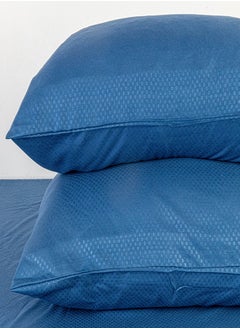 PACHA HOME Plain sheet set in fabric color - navy blue-Size: 240*270+2 pillowcases.  - Image 3