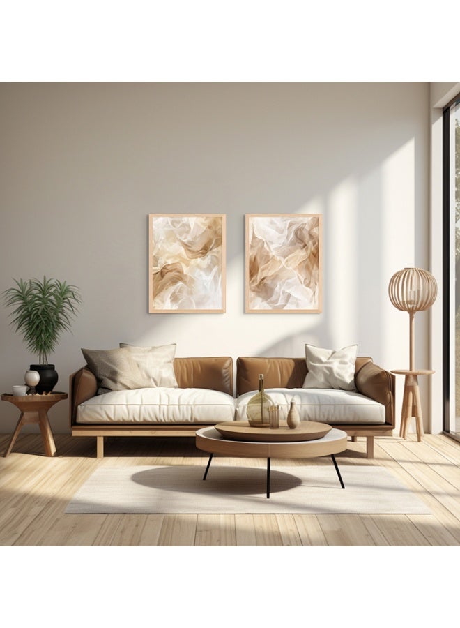 آرت دیکور  طباعة فنية مؤطرة بورتريه لفن جداري تجريدي حديث بتصميم معاصر وأسلوب بسيط – لوحات تجريدية عصرية لديكور الجدران في غرفة المعيشة، غرفة النوم، المكتب، أو الاستوديو – ديكور منزلي أنيق ومثالي للإهداء. - Image 3