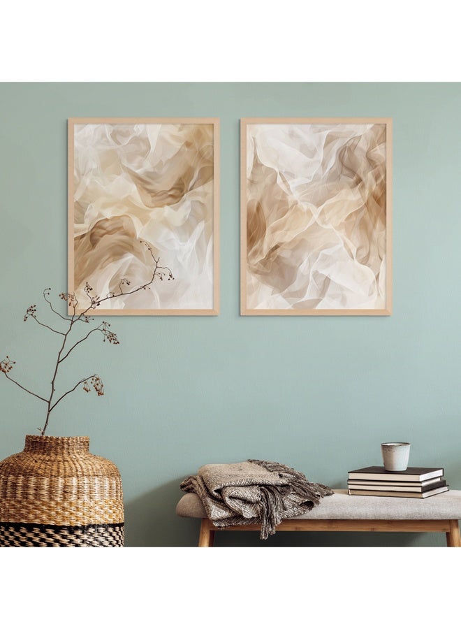 آرت دیکور  طباعة فنية مؤطرة بورتريه لفن جداري تجريدي حديث بتصميم معاصر وأسلوب بسيط – لوحات تجريدية عصرية لديكور الجدران في غرفة المعيشة، غرفة النوم، المكتب، أو الاستوديو – ديكور منزلي أنيق ومثالي للإهداء. - Image 2