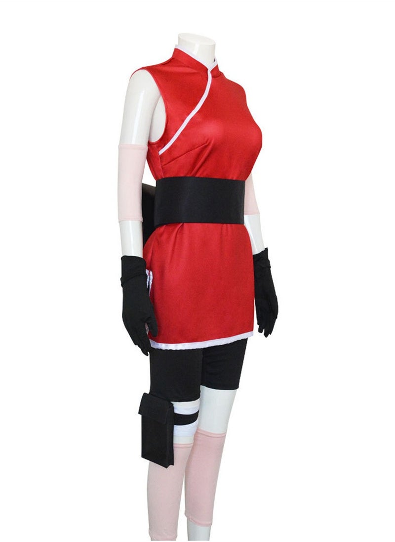 Generic - Naruto Sakura cos costume Haruno Sakura cosplay suit costume stage performance costume stage dress up costume - Image 1