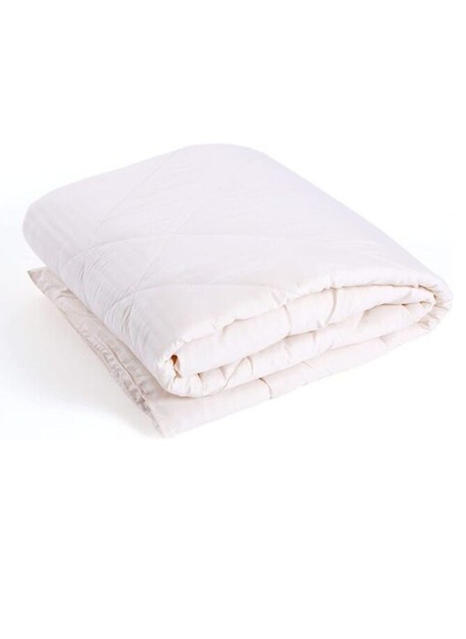 Pan Home PAN Home Home Furnishings Basic Stripe Roll Comforter 220X240 Beige  - Image 1