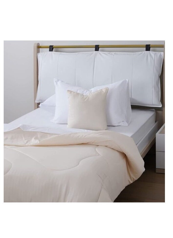 Pan Home PAN Home Home Furnishings Basic Stripe Roll Comforter 220X240 Beige  - Image 4