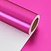 BEISHIDA Hot Pink Wrapping Paper Roll Metal Matte Solid Color Gift Wrapping Paper for Christmas Wedding Graduation Birthday17inches X 328ft - Image 1