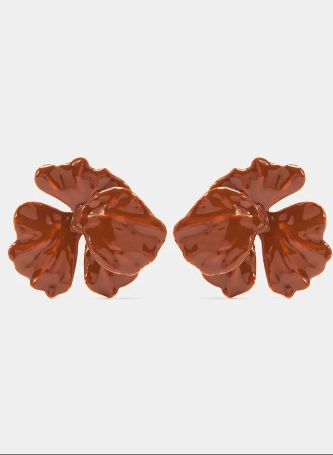 بارفوا أقراط زهرة ماكسي بالمينا