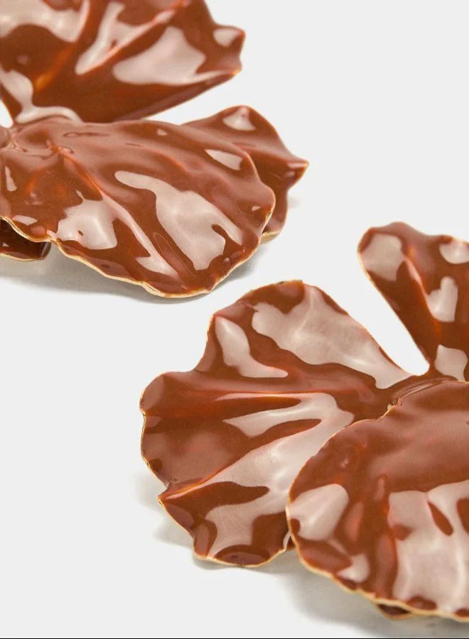 بارفوا أقراط زهرة ماكسي بالمينا