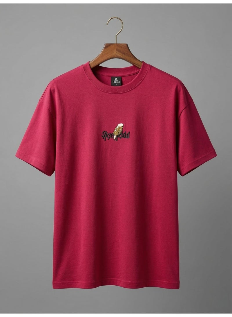 Hikes Mens Oversized T Shirt Premium Heavyweight Cotton Streetwear Fit - Image 3