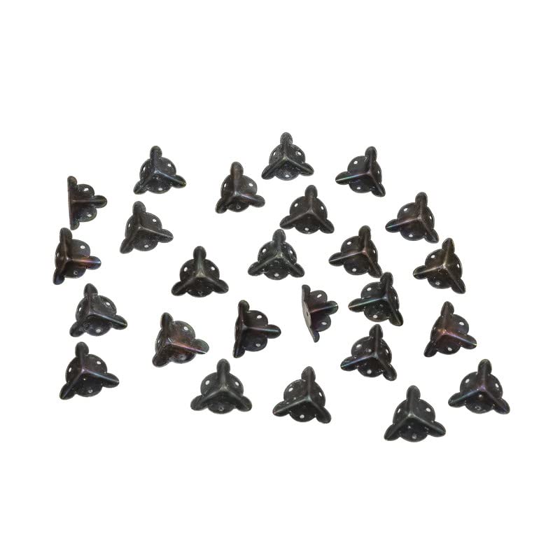 THS 12PCS Wooden Box Coner Furniture Hardware Cover Triangle Corners - Image 1