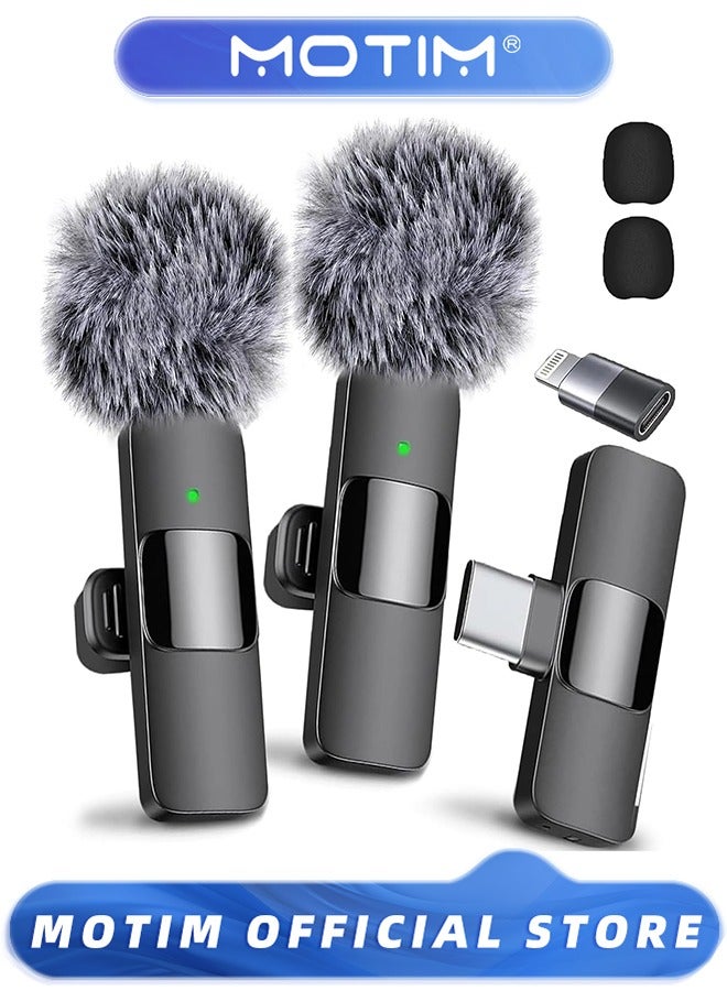موتيم ميكروفون لاسلكي احترافي لتسجيل الفيديو والبودكاست وميكروفون ASMR وTikTok - Image 1