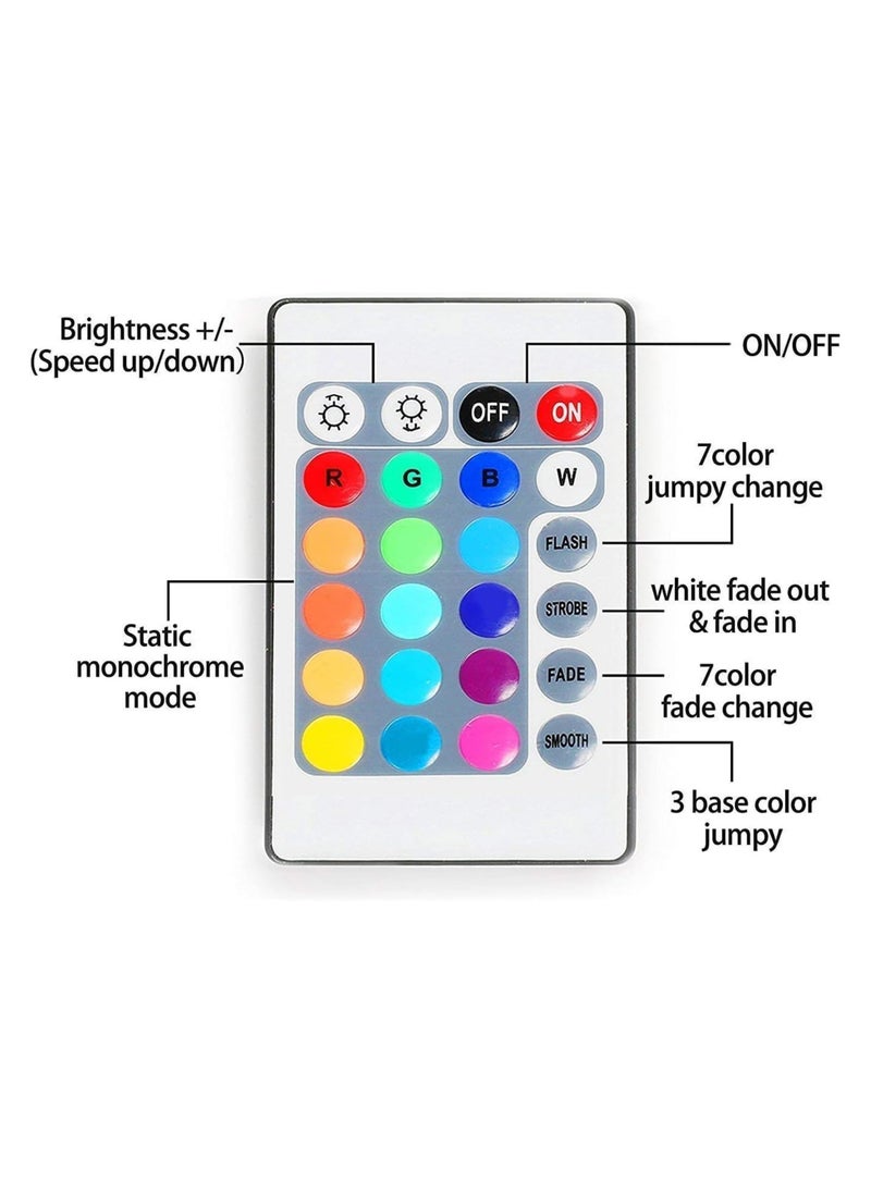 co arma 5m Multi-color LED Strip Lights with Remote and Power Adapter Included  - Image 3