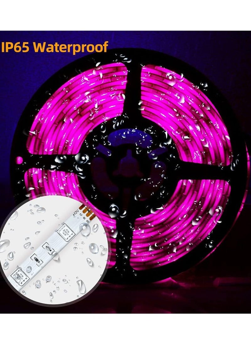 co arma 5m Multi-color LED Strip Lights with Remote and Power Adapter Included  - Image 4