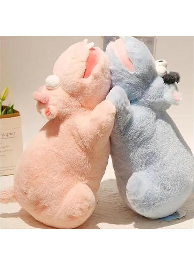 Cute Plushie, Stuffed Doll, Collectible Soft Animal, Hugging Hippo Pillow, Giftable Adorable Desk Decor Plush Toys Unique Hippo Stuffed Animals for Kids, 15.75in  - Image 5