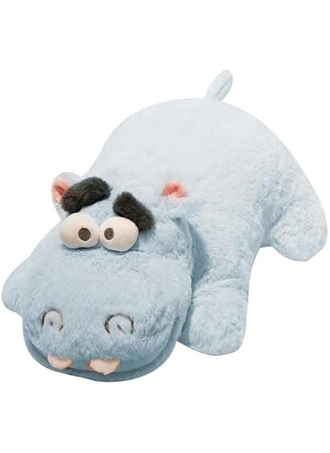 Cute Plushie, Stuffed Doll, Collectible Soft Animal, Hugging Hippo Pillow, Giftable Adorable Desk Decor Plush Toys Unique Hippo Stuffed Animals for Kids, 15.75in  - Image 1