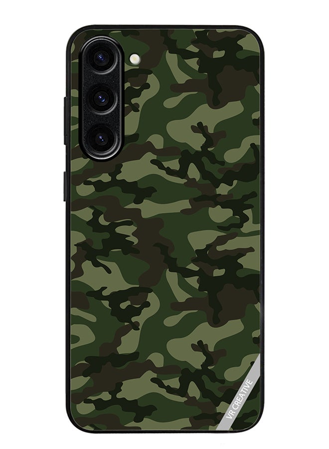 VR CREATIVE Protective Case Cover For Samsung Galaxy S24 Camouflage Green Design Multicolour - Image 1