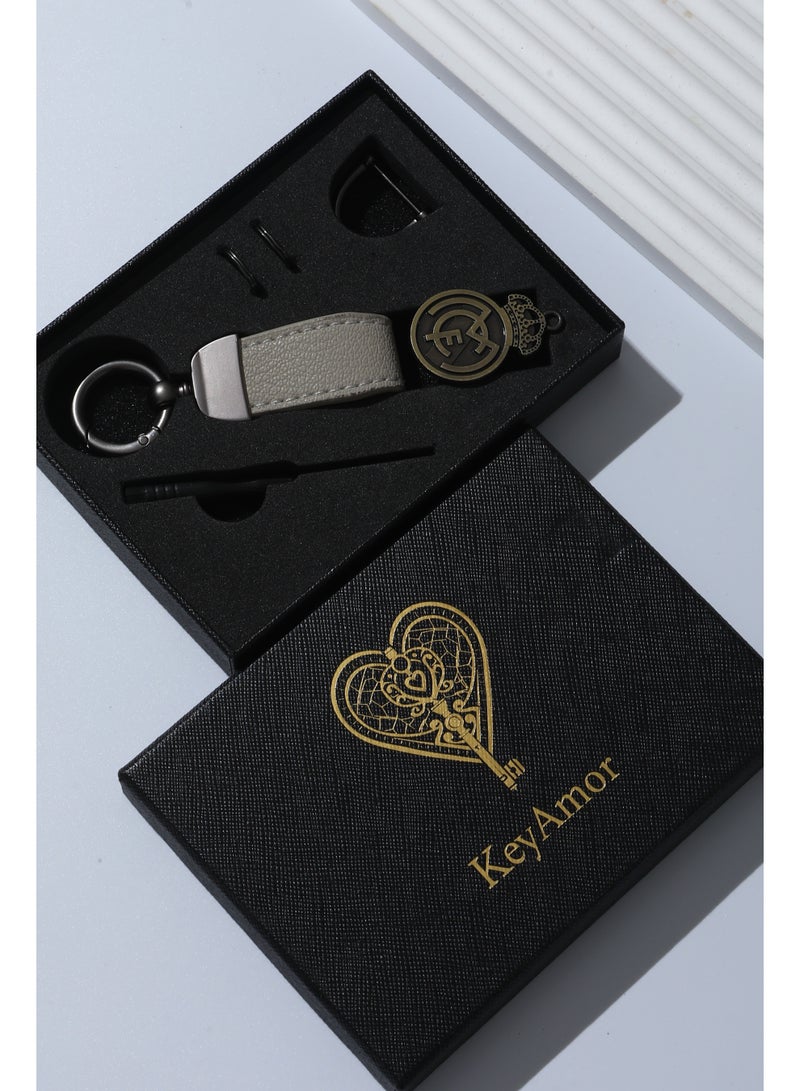KeyAmor Elegant sport keychain , real madrid keychain in fancy gift box perfect gift for men - Image 3
