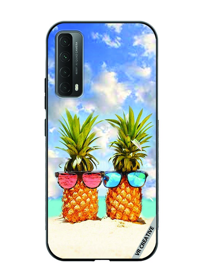VR CREATIVE Protective Case Cover For Huawei Y7a Pineapple Design Multicolour - Image 1