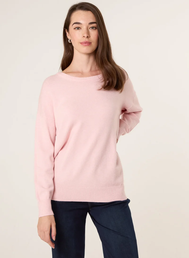 Blue Vanilla Round Neck Jumper