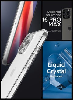 Spigen غطاء حماية ليكويد كريستال لهاتف آيفون 16 برو ماكس (2024) - شفاف للغاية  - Image 2