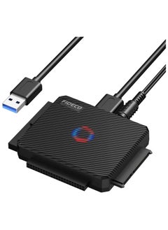 FIDECO FIDECO SATA/IDE to USB 3.0 Adapter, Hard Drive Adapter Cable Converter for Universal 2.5/3.5 Inch SATA and IDE HDD, 2.5 Inch SSD, 5.25-Inch.  - Image 1