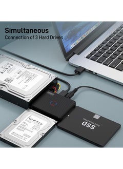 FIDECO FIDECO SATA/IDE to USB 3.0 Adapter, Hard Drive Adapter Cable Converter for Universal 2.5/3.5 Inch SATA and IDE HDD, 2.5 Inch SSD, 5.25-Inch.  - Image 5