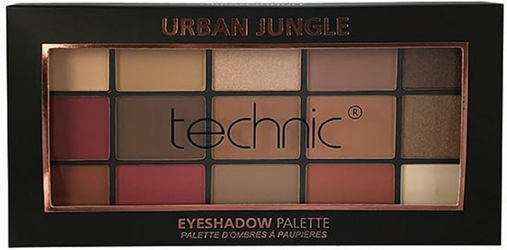 Technic 15 Shade Eyeshadow Palette Urban Jungle Matte Shimmer - Image 3