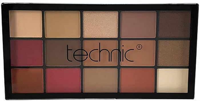 Technic 15 Shade Eyeshadow Palette Urban Jungle Matte Shimmer - Image 2