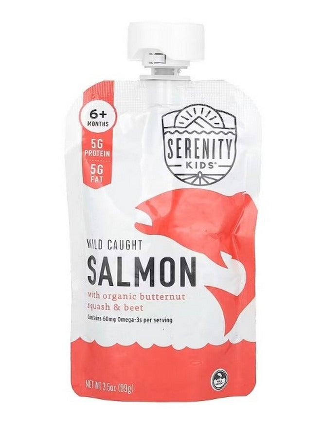 SERENITY KIDS Salmon with Organic Butternut Squash and Beet 6 Months 3.5 oz 99 g - Image 1