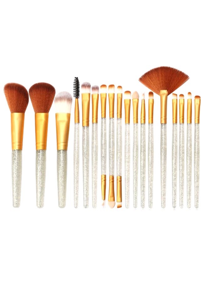 18-Piece Professional Makeup Brush Set Multicolour