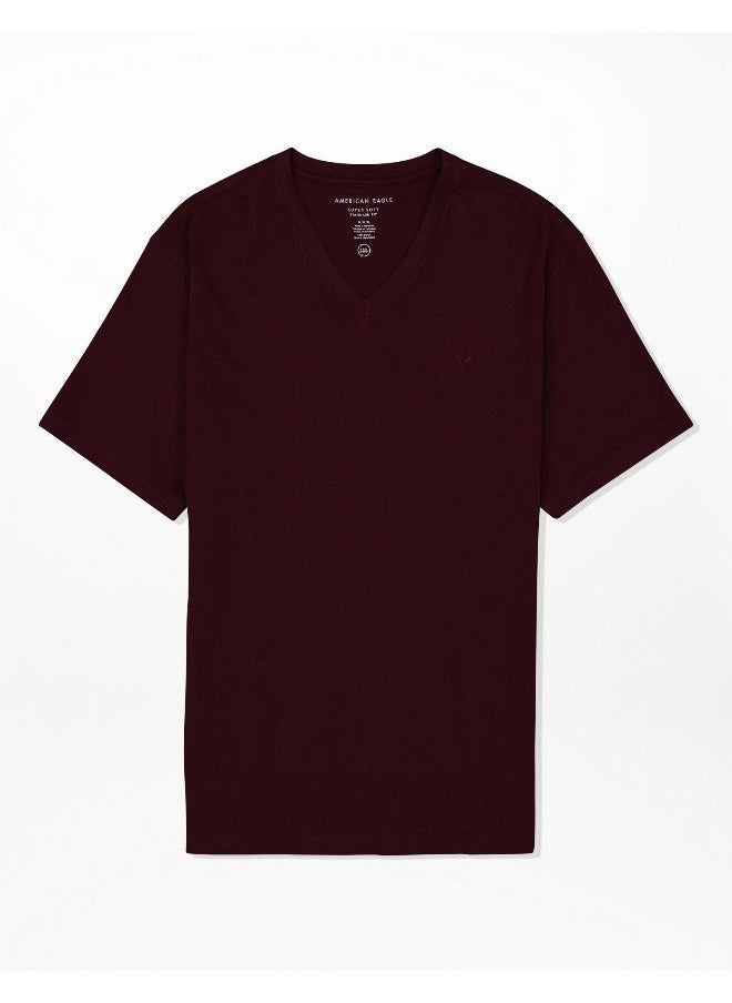 American Eagle AE Super Soft Icon V-Neck T-Shirt  - Image 4