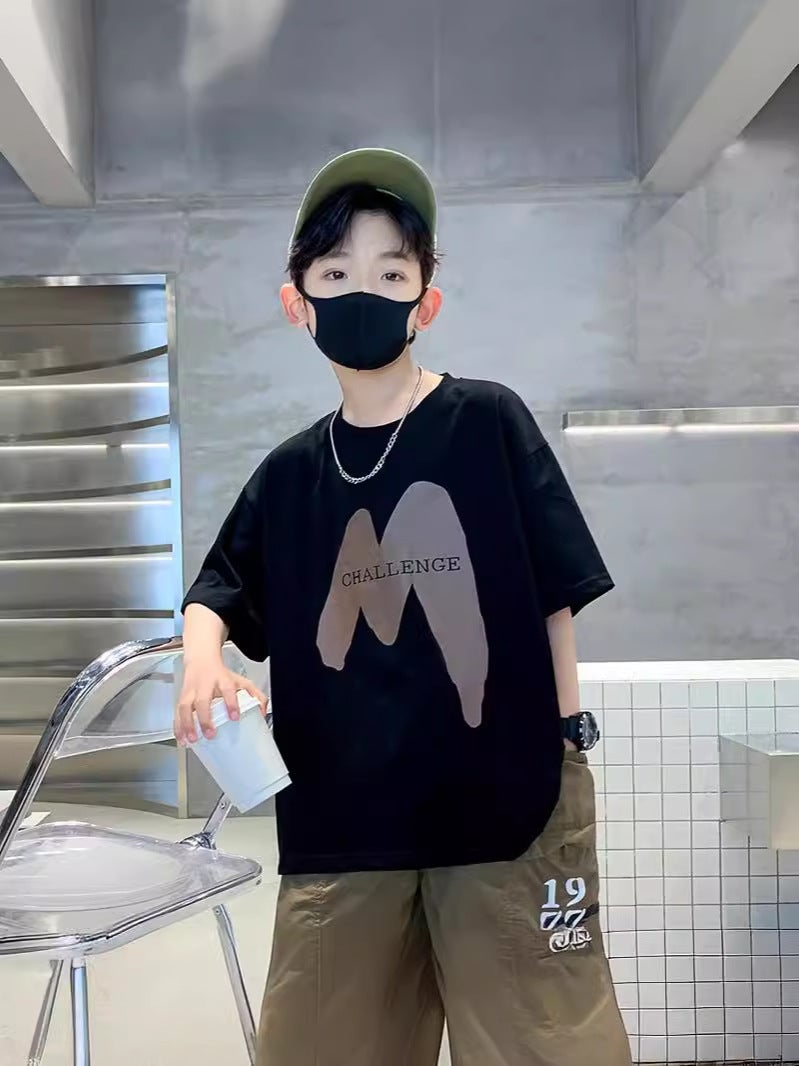 Children'S Clothing Boys' Short-Sleeved T-Shirt Summer Wear 2026 New Style For Older Children Summer Boys' Pure Cotton Top Trendy T-Shirt - Image 4