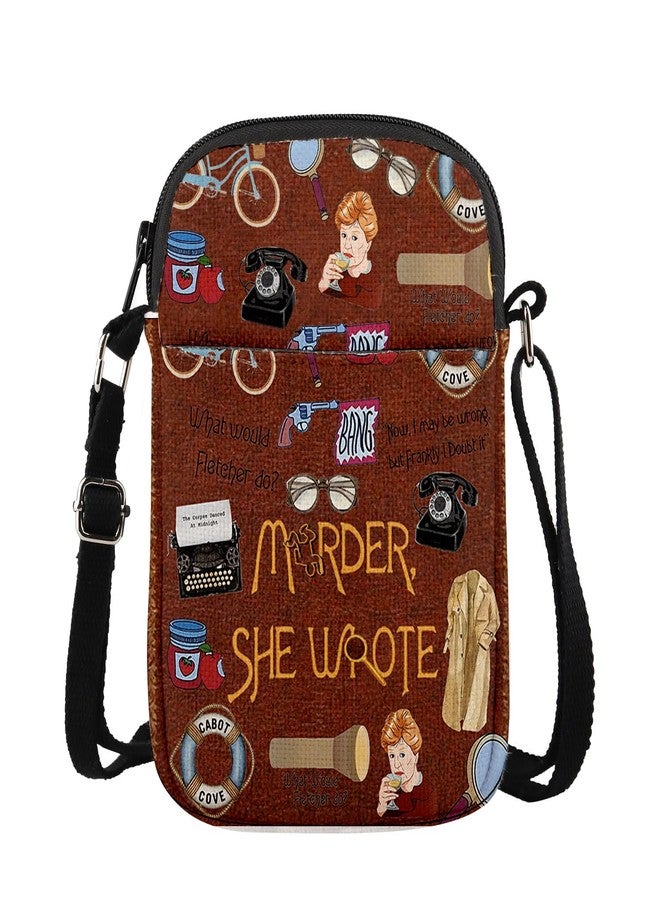 MAOFAED Murder Tv Series Inspired Gift, Murder Mystery Crossbody Bag, True Crime Gift, Halloween Party Favor (she wroteCB) - Image 1