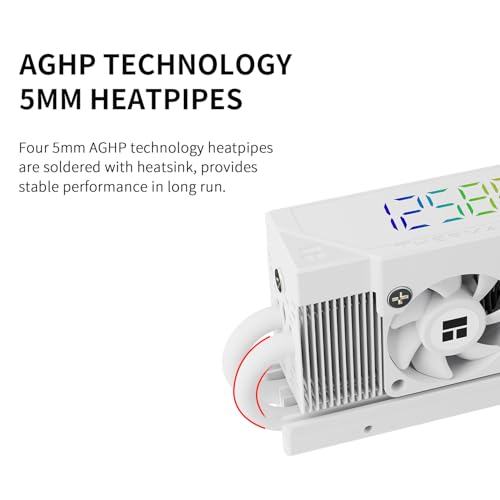 Thermalright HR10 2280 PRO Digital White HighPerformance SolidState Hard Disk Radiator Equipped with 4x5mm AGHP Heat Pipe ARGB Digital Display Small Fan Cooling SSD Radiator - Image 3