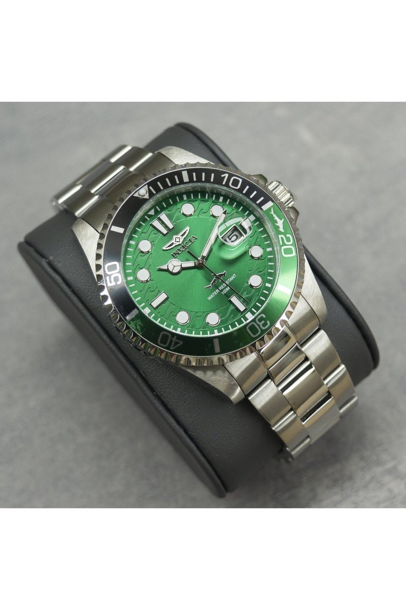Invicta Pro Diver Men 43mm Stainless Steel Steel Green dial PC32 Quartz - Image 3