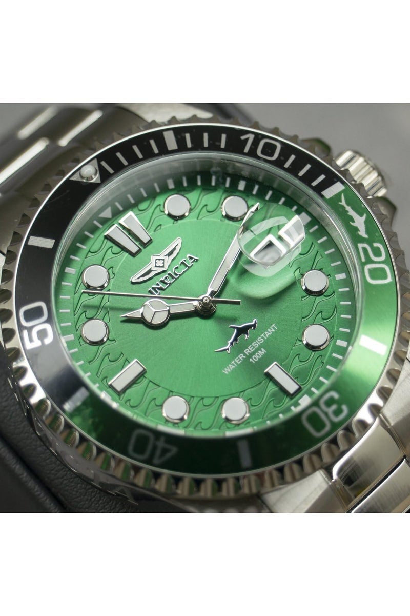 Invicta Pro Diver Men 43mm Stainless Steel Steel Green dial PC32 Quartz - Image 4
