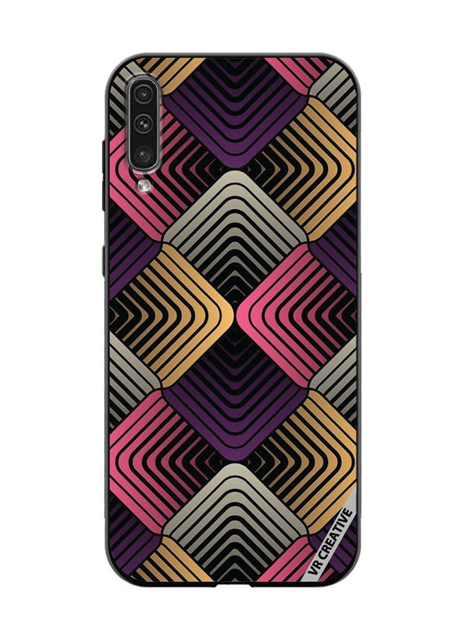 VR CREATIVE Protective Case Cover For Samsung Galaxy A50/A50s Abstract 2 Design Multicolour - Image 1